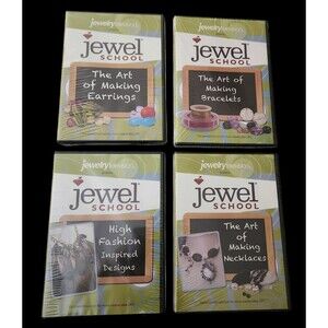 4 DVD Lot Jewelery Television Jewel School Necklaces Earrings Bracelets Fashion
